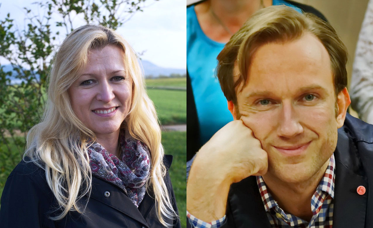 Olga Haußer mit Stellvertreter Hans Peter