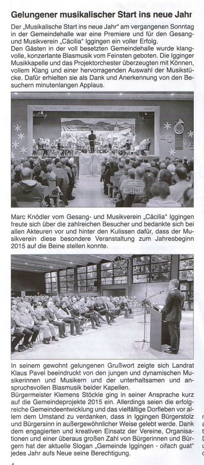 Bericht aus dem Mitteilungsblatt